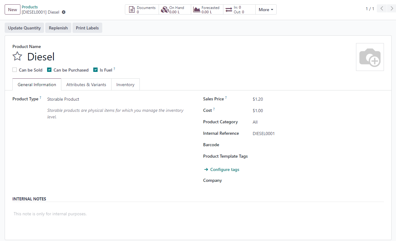 Configuration Screen