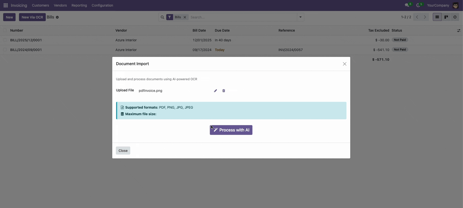 AI Document Processing - OCR for Business Documents