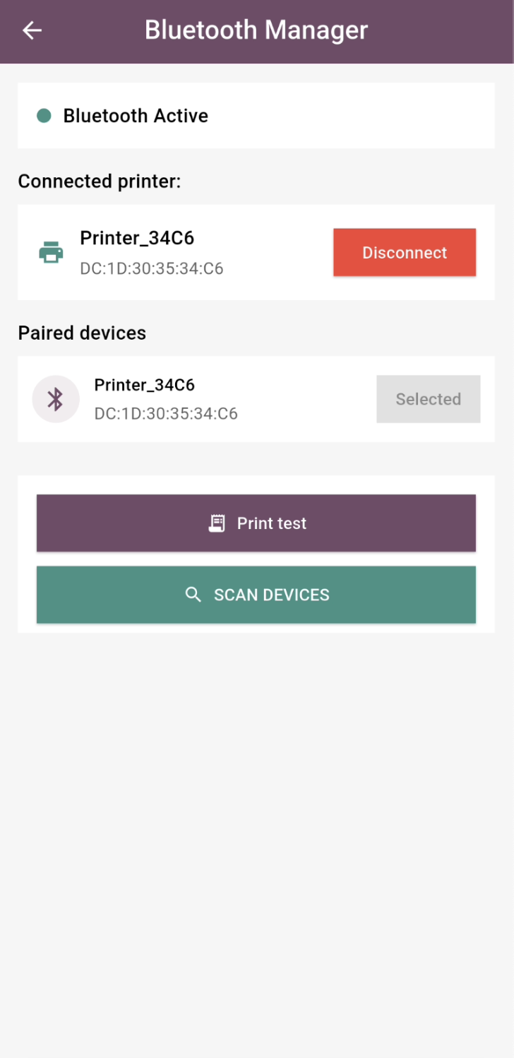 Bluetooth Printer Android Setup