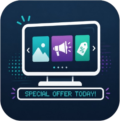 POS Customer Display Ads Icon