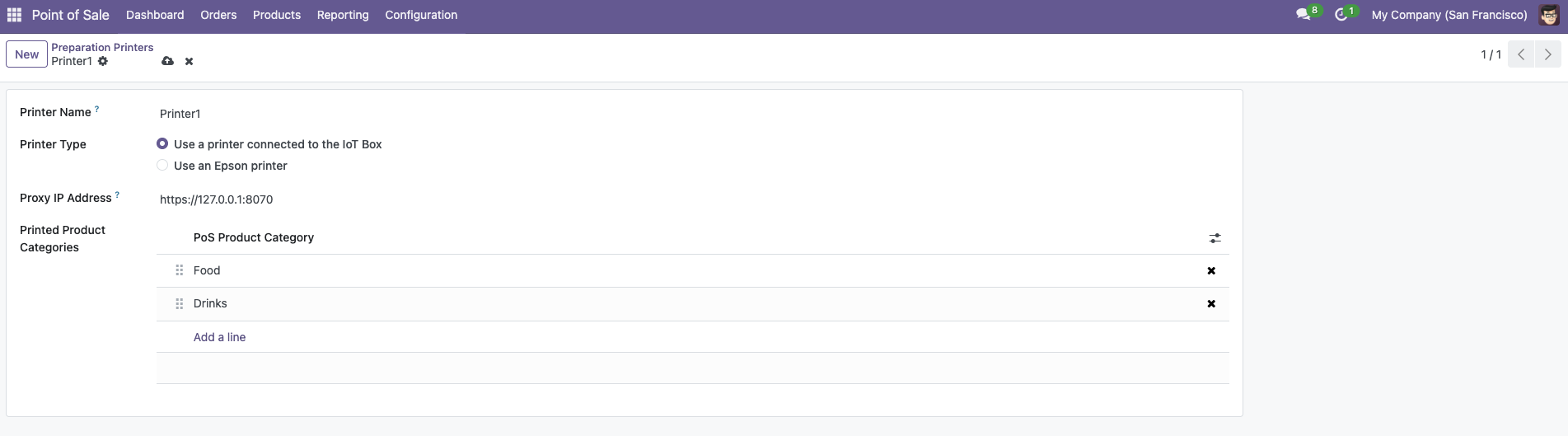 POS Configuration