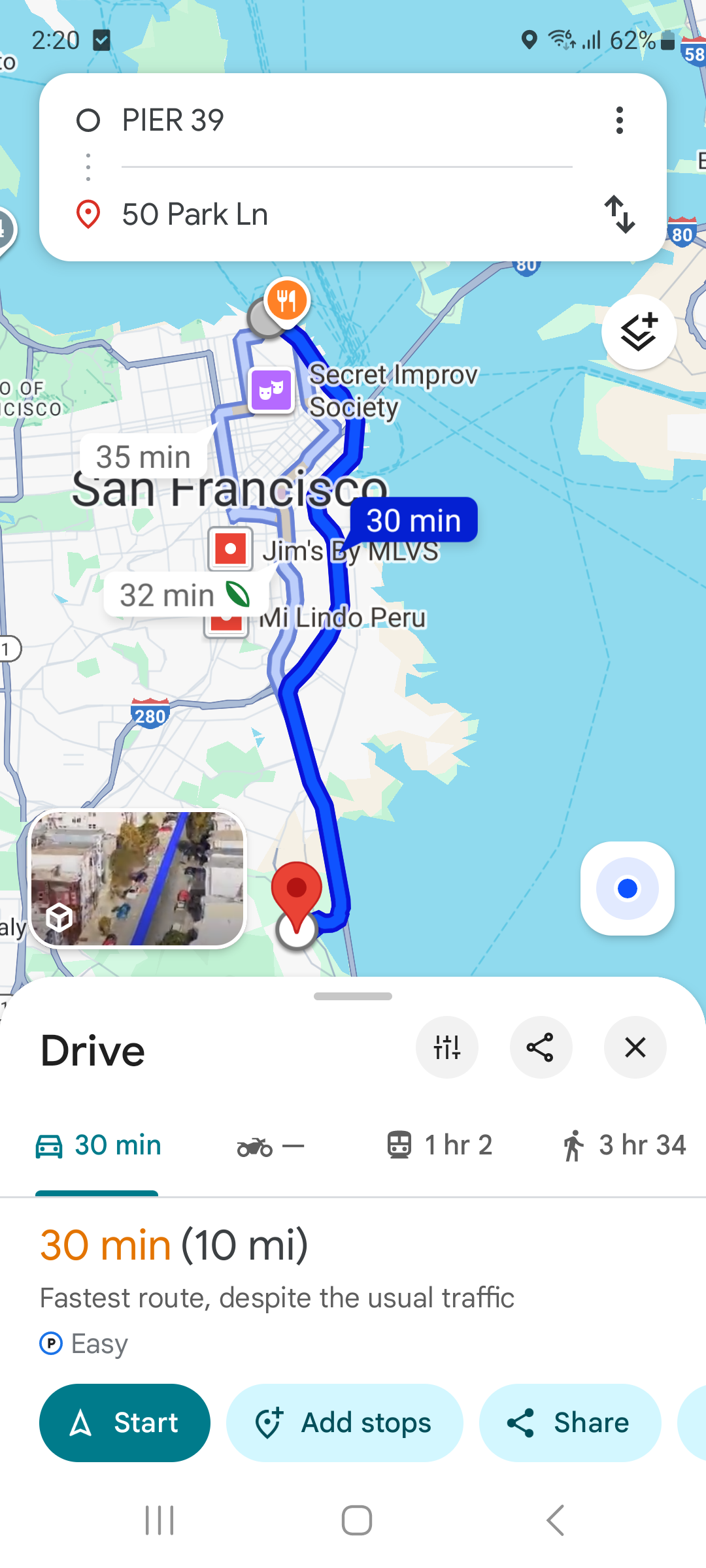 Map Navigation Details