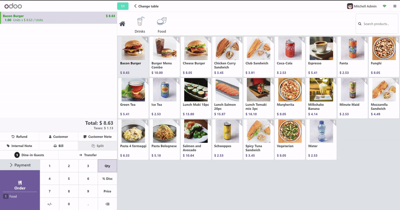 POS Predefined Product Notes for Restaurant Orders