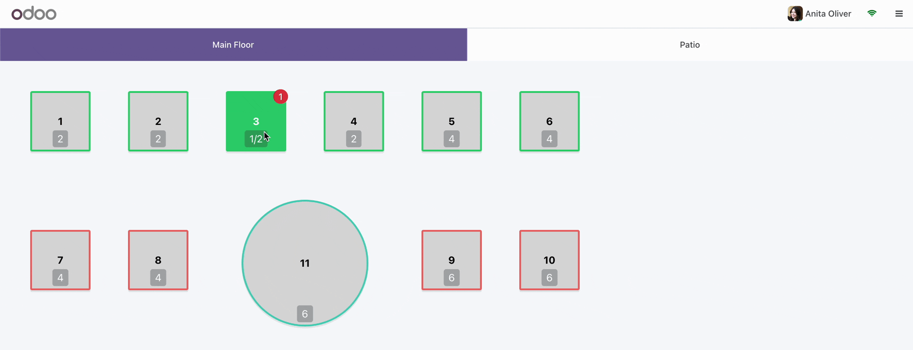 POS Table Restrict