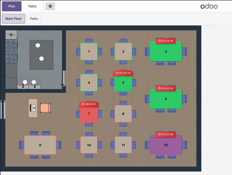 POS Table Timer