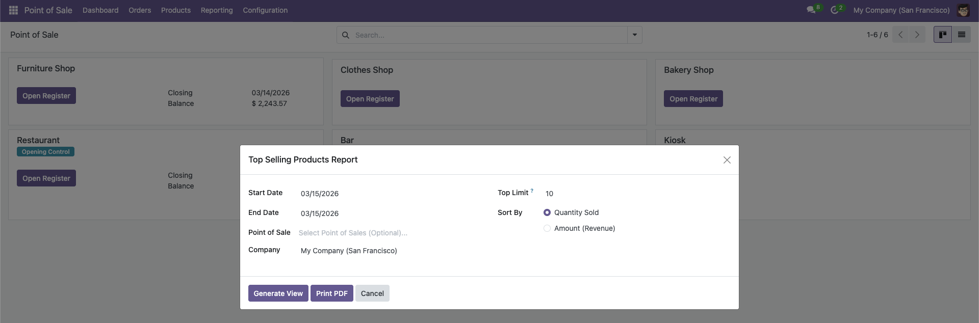 Generate Report Wizard